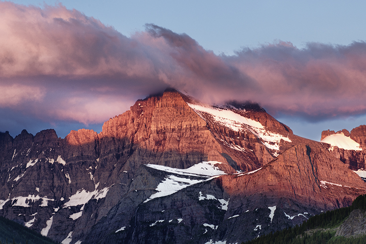mountain sunrise